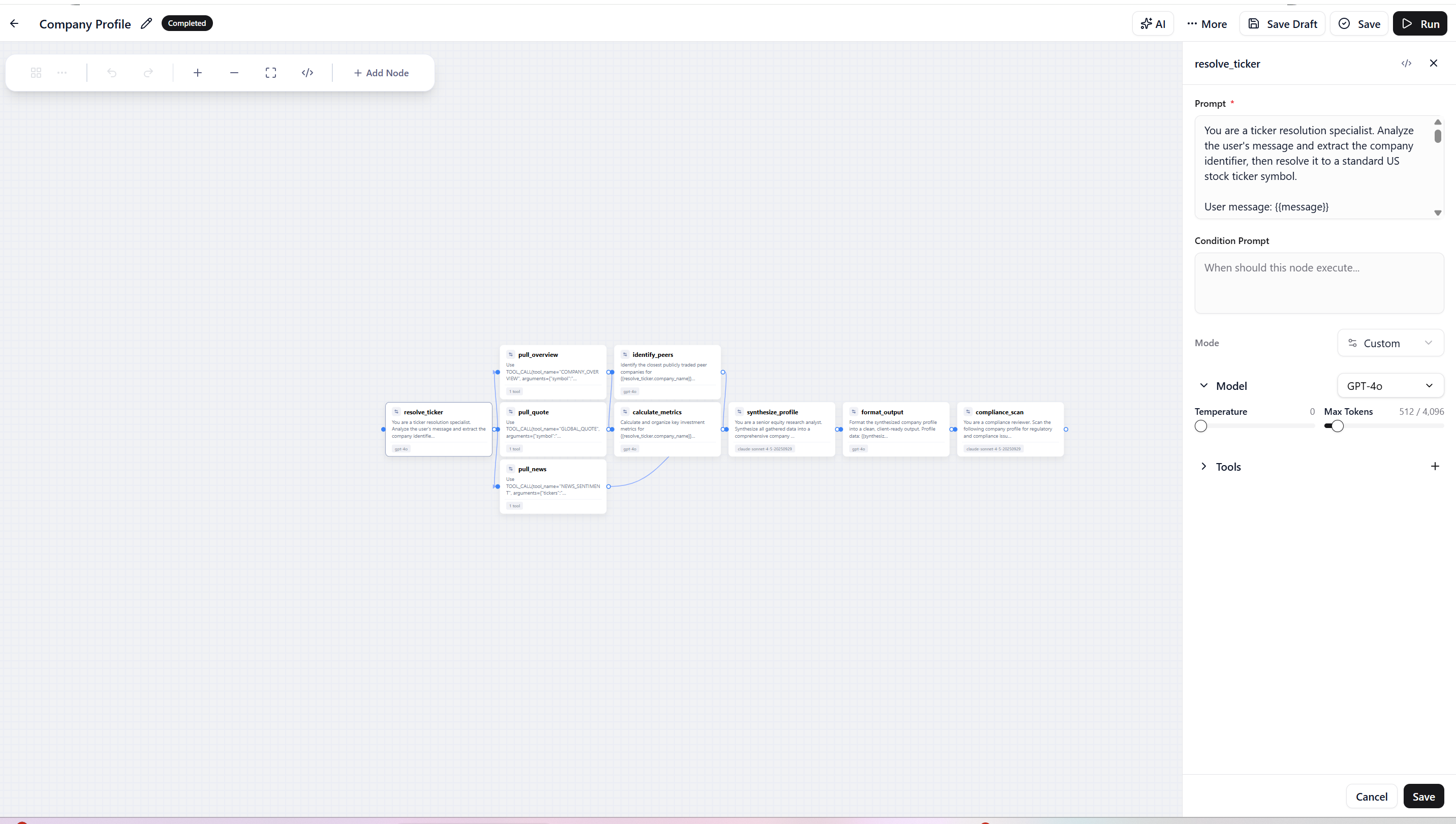 Workflow composition on the same runtime surface.